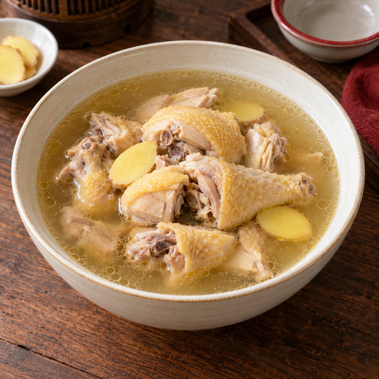 清炖土鸡，AI 菜品示意图