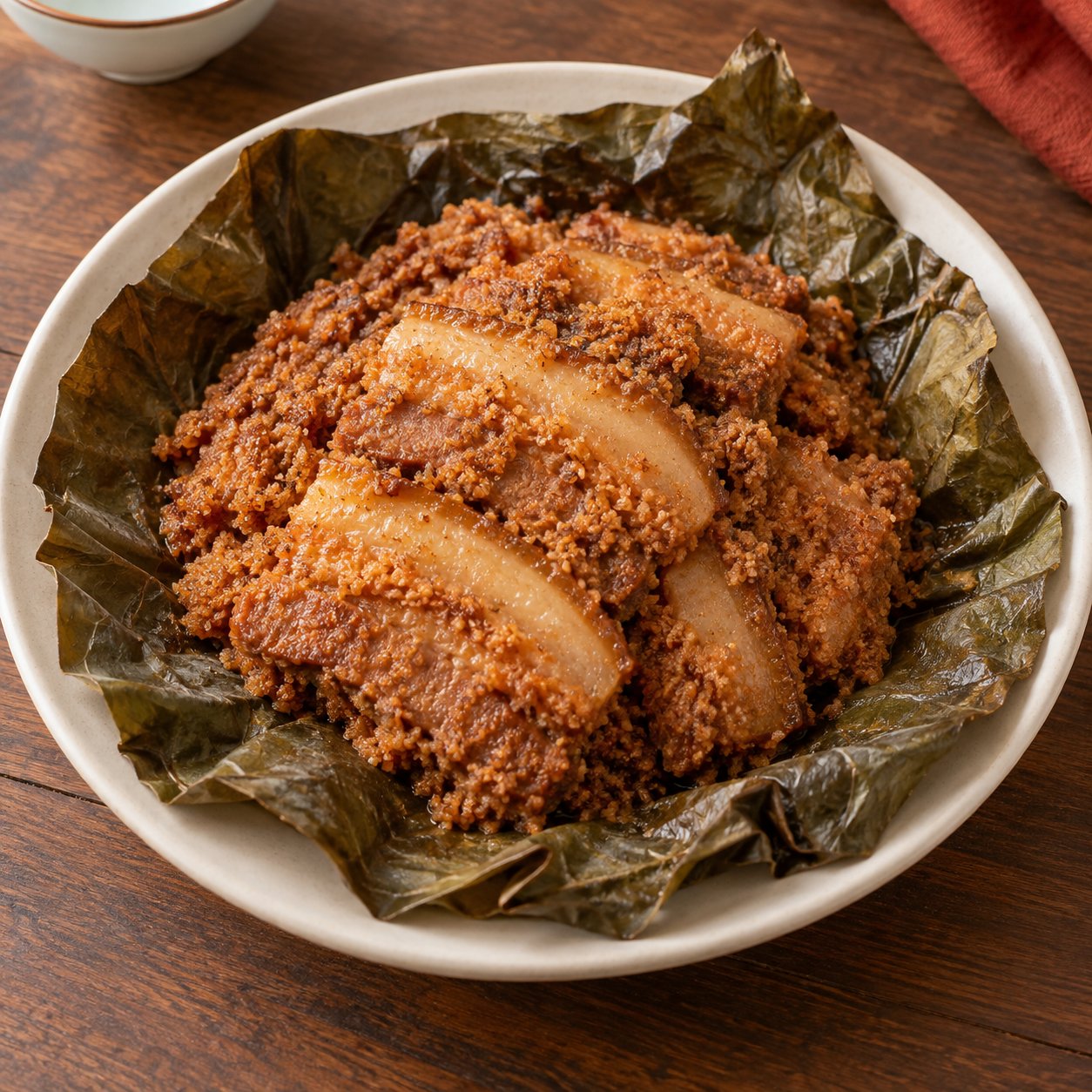 荷香粉蒸肉，AI 菜品示意图